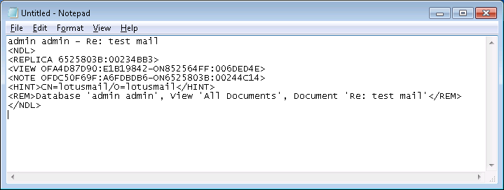 paste on notepad