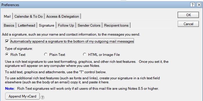 text format